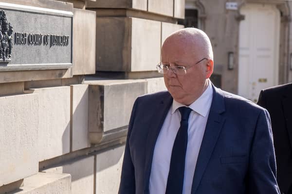 Peter Murrell arrives at the High Court in Edinburgh