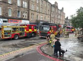 Fire at Dalry Road in Edinburgh