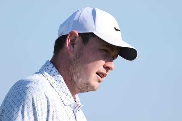 Bob MacIntyre looks on during a practice round prior to the 126th US Open at Shinnecock Hills Golf Club in Southampton, New York