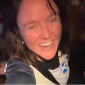 No Scotland, No Party: Katharine Hay celebrated her birthday in style with the Tartan Arm