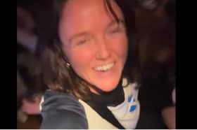 No Scotland, No Party: Katharine Hay celebrated her birthday in style with the Tartan Arm