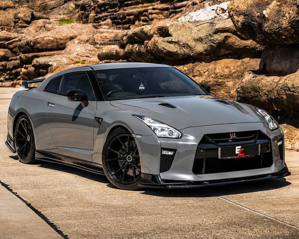 The modified Nissan GT-R R35 features 670bhp, a Stage 4.25 performance upgrade and £10,000 cash for the eventual winner  