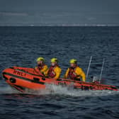 A team from North Berwick RNLI rescued two kayakers who were sinking near Bass Rock PIC: RNLI