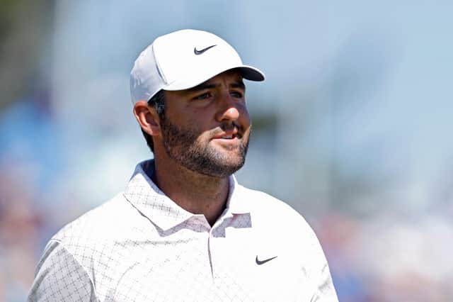  Scottie Scheffler, who turns 30 on Sunday, pictured during the third round on Long Island 
