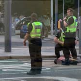 A man was arrested after a series of incidents in Edinburgh