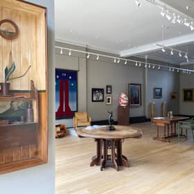 Installation view of the Fine Art Society's 150th anniversary exhibition