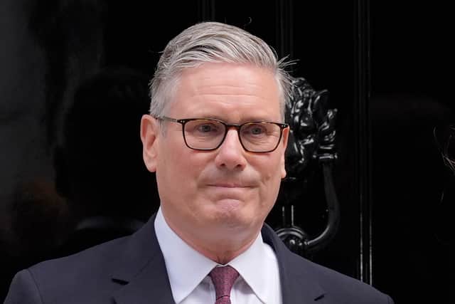 Prime Minister Sir Keir Starmer makes a speech in Downing Street, London, as he said he will resign as leader of the Labour Party and he has informed the King of his decision.