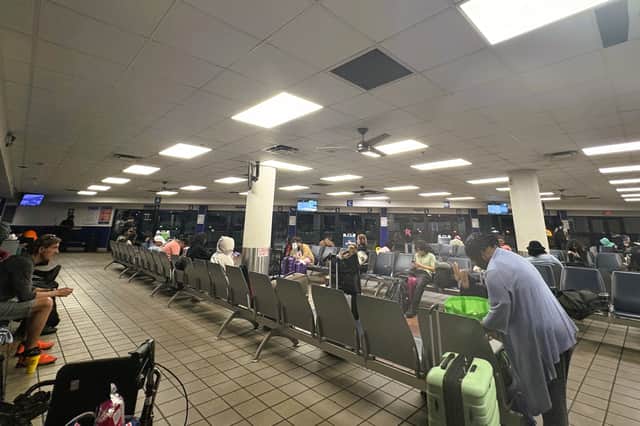 Orlando bus terminal at night, one of many stations that had no access to decent food for people travelling long distances by bus