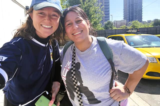 Jennifer, from Charlotte, who had been following my journey and intercepted at the city's Greyhound terminal to give me a battery pack and offer water