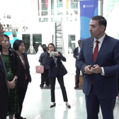 The chief executive also encouraged companies in Central Asia to leverage Hong Kong's advantages