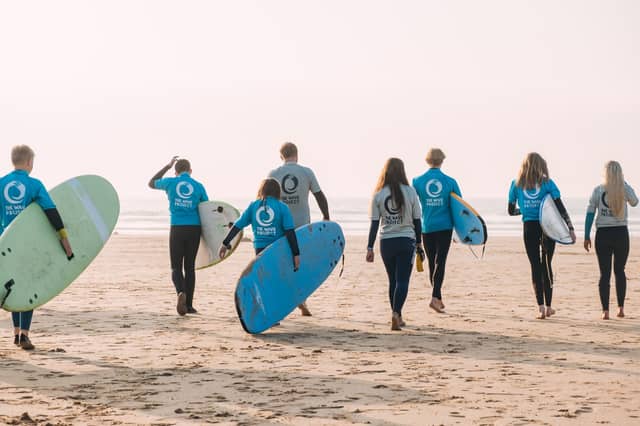 A Wave Project session takes to the water