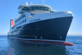 The Loch Indaal ferry – which has been undergoing sea trials – and two others are now owned by CMAL (CMAL/PA)