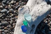 Collecting sea glass is a popular hobby.