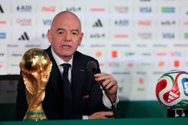 FIFA president Gianni Infantino supports expanding the World Cup to 64 teams.