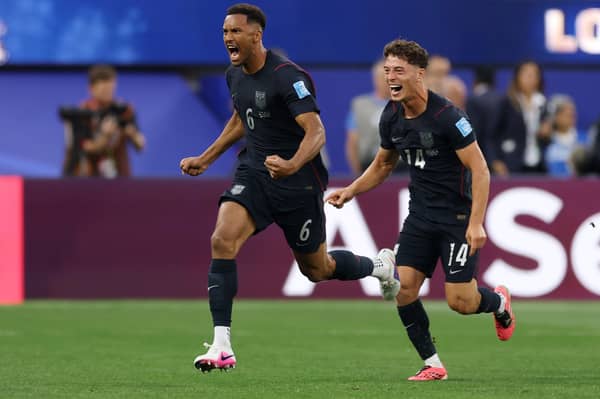 Auston Trusty scored his first international goal for United States in the 3-2 defeat by Turkey in World Cup Group D.
