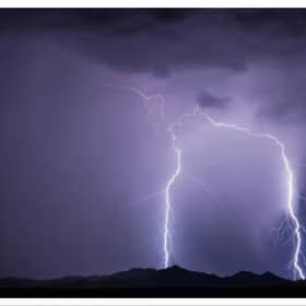 The stormy weather comes after days of hot and dry weather.