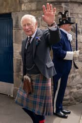 The King offered his ‘sincere commiserations’ to Scotland (PA)