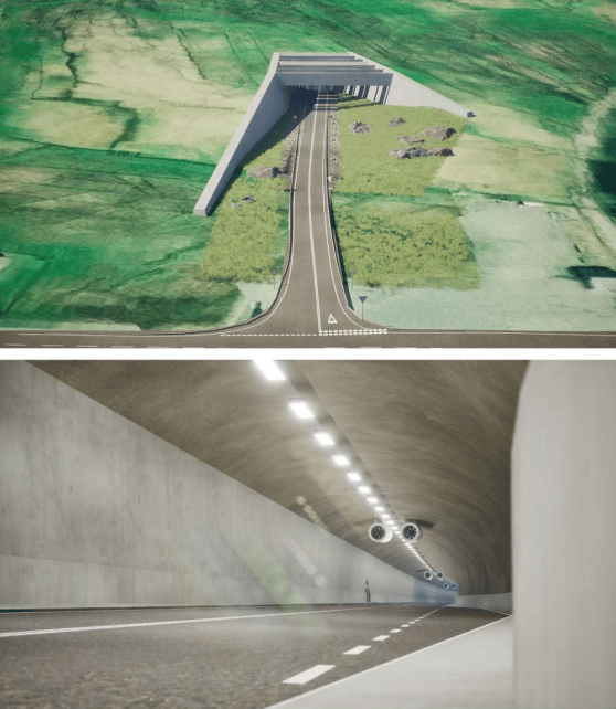 Visualisation of a tunnel on Shetland