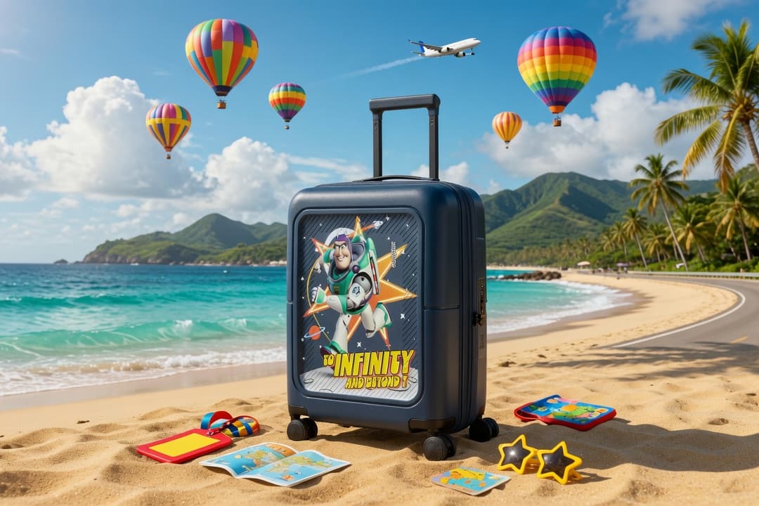 American Tourister Disney suitcase sale includes Mickey, Minnie and Buzz ...