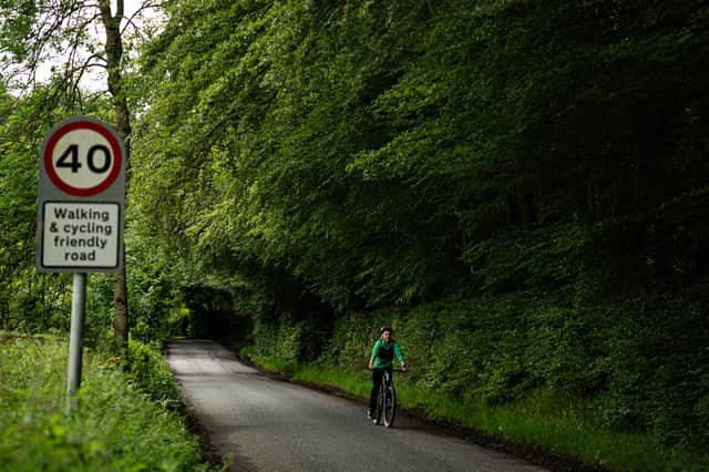Many road sections of the routes are marked as "cycling friendly"