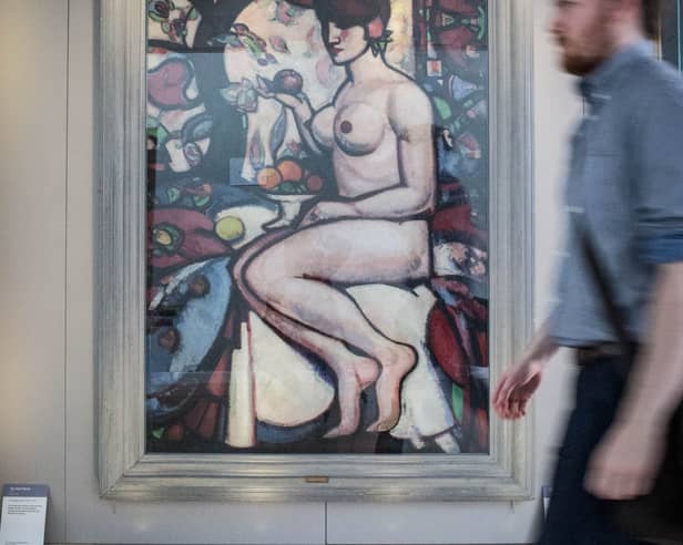 Rhythm by DJ Fergusson is one of the paintings in the University of Stirling art collection.
