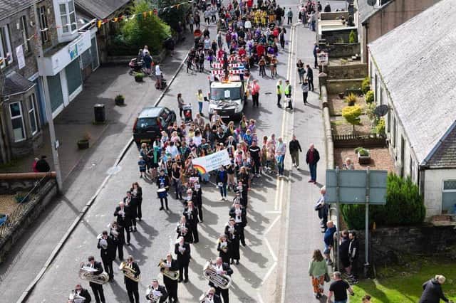 The band at Lochgelly gala day.