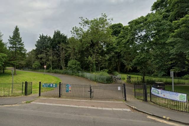 The assault happened in Springburn Park, Glasgow.