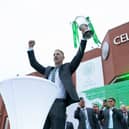 Former Celtic goalkeeper Joe Hart has been discussing his three-year stay with the club. Cr: SNS Group.