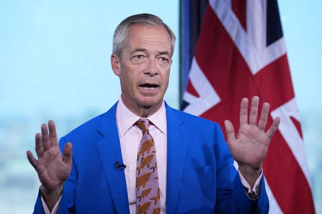 Reform UK leader Nigel Farage