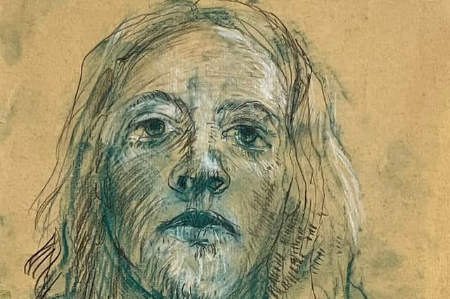 A self portrait of Joyce Cairns.
