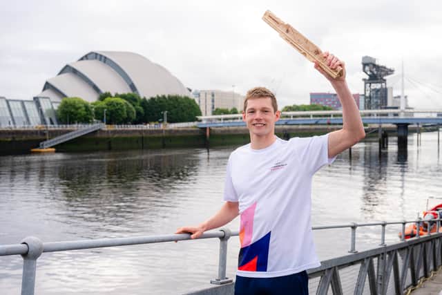 Duncan Scott on the banks of the Clyde as he prepares to kick off The King's Baton Relay ahead of the 2026 Commonwealth Games in Glasgow.