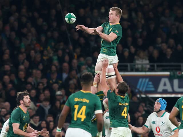 South Africa have named a much changed side to face Scotland but back row superstar Pieter-Steph Du Toit remains in the starting XV (Pic: Getty)