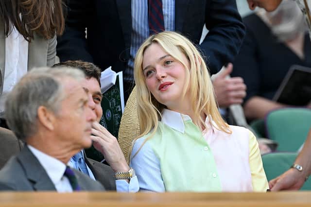 Elle Fanning is one of the stars in the Royal Box today.
