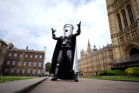Count Binface outside Westminster