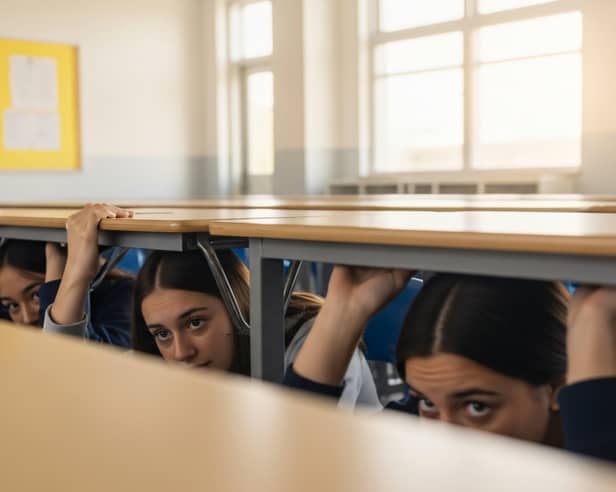 Lockdown drills are common in US schools 