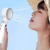 The portable bladeless fan has an LED display, three speed settings and USB power