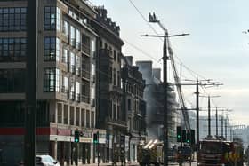 Firefighters in Princes Street