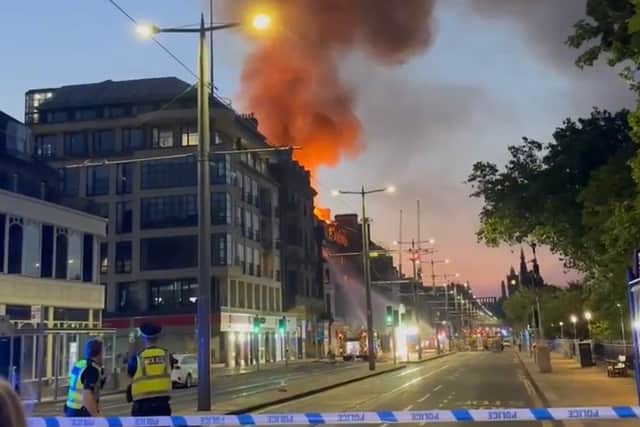 The fire started at about 3am this morning.