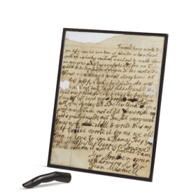 A wooden finger belonging to Lady Jane Gordon, sold for almost £9,000. 
