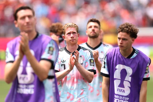 Kevin De Bruyne has refused to rule out international retirement after Belgium's defeat to Spain in the World Cup on Friday night.