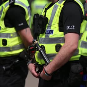 A number of Police Scotland officers in uniform