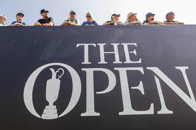 Fans pictured during Wednesday’s final practice round for The 154th Open 