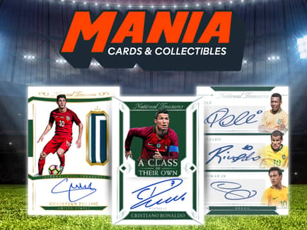 The card breaking will take place on Sunday at 12:00pm on the Mania Sports eBay Live channel
