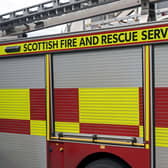 Scottish Fire and Rescue Service (SFRS) urged people to avoid the area