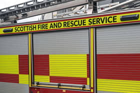 Scottish Fire and Rescue Service (SFRS) urged people to avoid the area