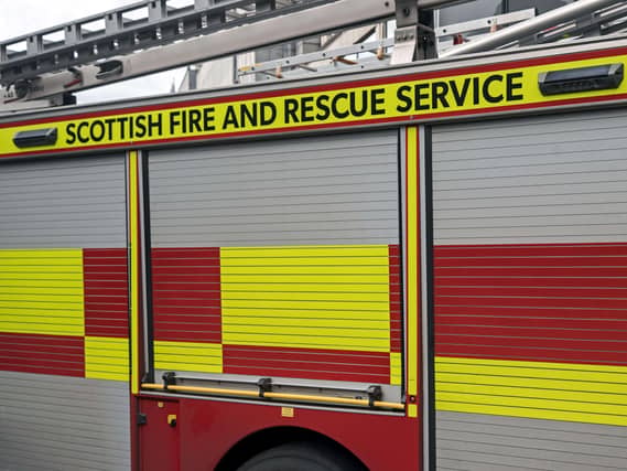 Scottish Fire and Rescue Service (SFRS) urged people to avoid the area