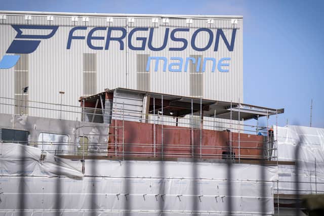 Ferguson Marine shipyard in Port Glasgow.