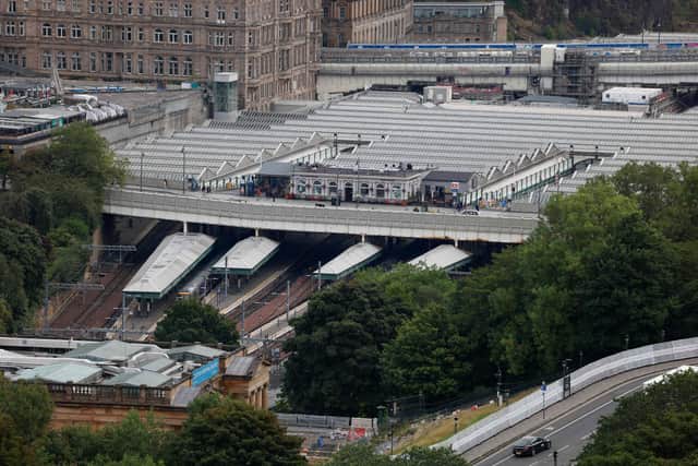 There has been disruption at Edinburgh Waverley station this morning amid reports of "big bangs" and "sparks across the platform" following an electrical issue