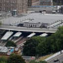 There has been disruption at Edinburgh Waverley station this morning amid reports of "big bangs" and "sparks across the platform" following an electrical issue