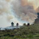 Firefighters in Cairngorms National Park  PIC: RSPB/PA Wire